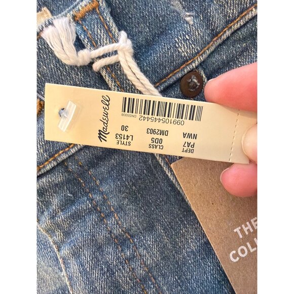 Madewell Womens Eco Collection Organic Cotton Flare Jeans Size 30 Sustainable Me - Picture 8 of 9